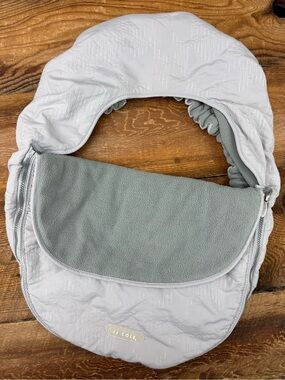 JJ Cole Gray Convertible Car seat Cover- Light Gray